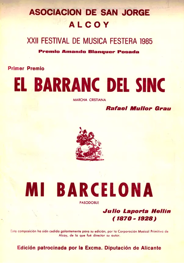 El Barranc del Sinc Portada Asociación de San Jorge