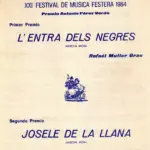 L'Entrà dels Negres Portada Asociación de San Jorge